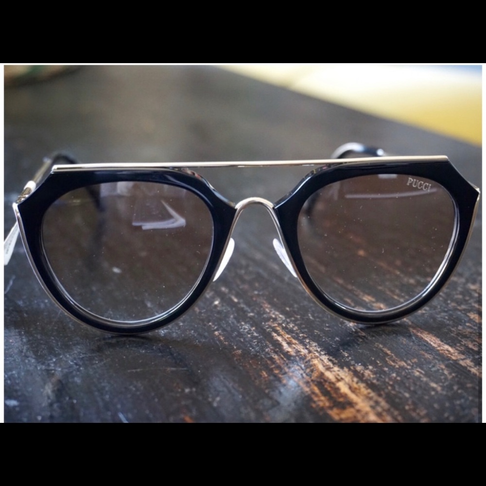 Emilio Pucci 51mm Modified Aviator Sunglasses